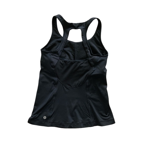 Lululemon Black Racerback Tank Size 6 - Picture 2 of 3